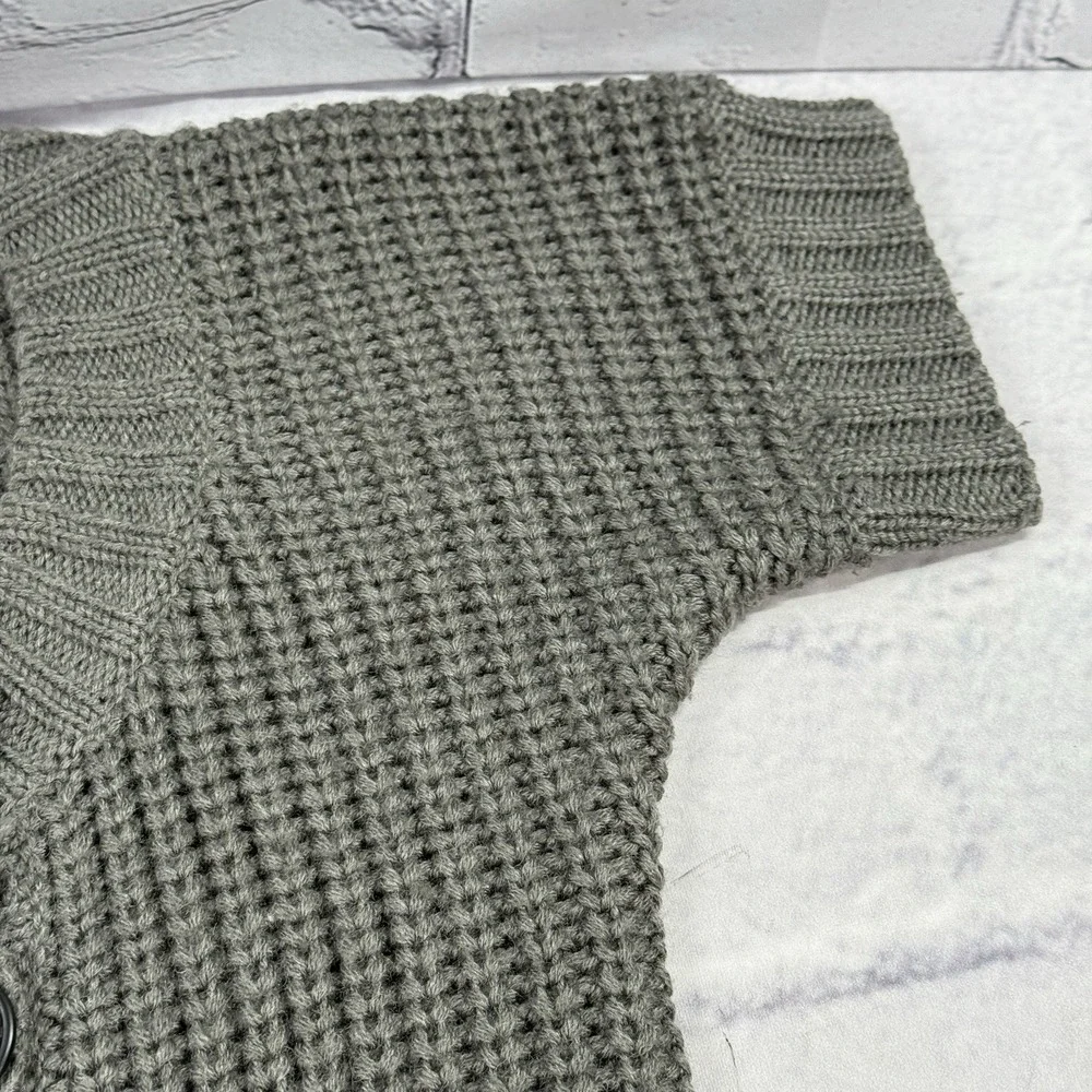 Soft‎ Surroundings City Sweater Tunic Size PXS Wool Blend Double Breasted Gray